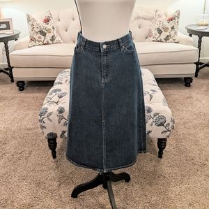 Gap jeans dark denim skirt size 10